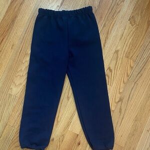 Kids Gildan Navy Blue Elastic-Waist Sweatpants
